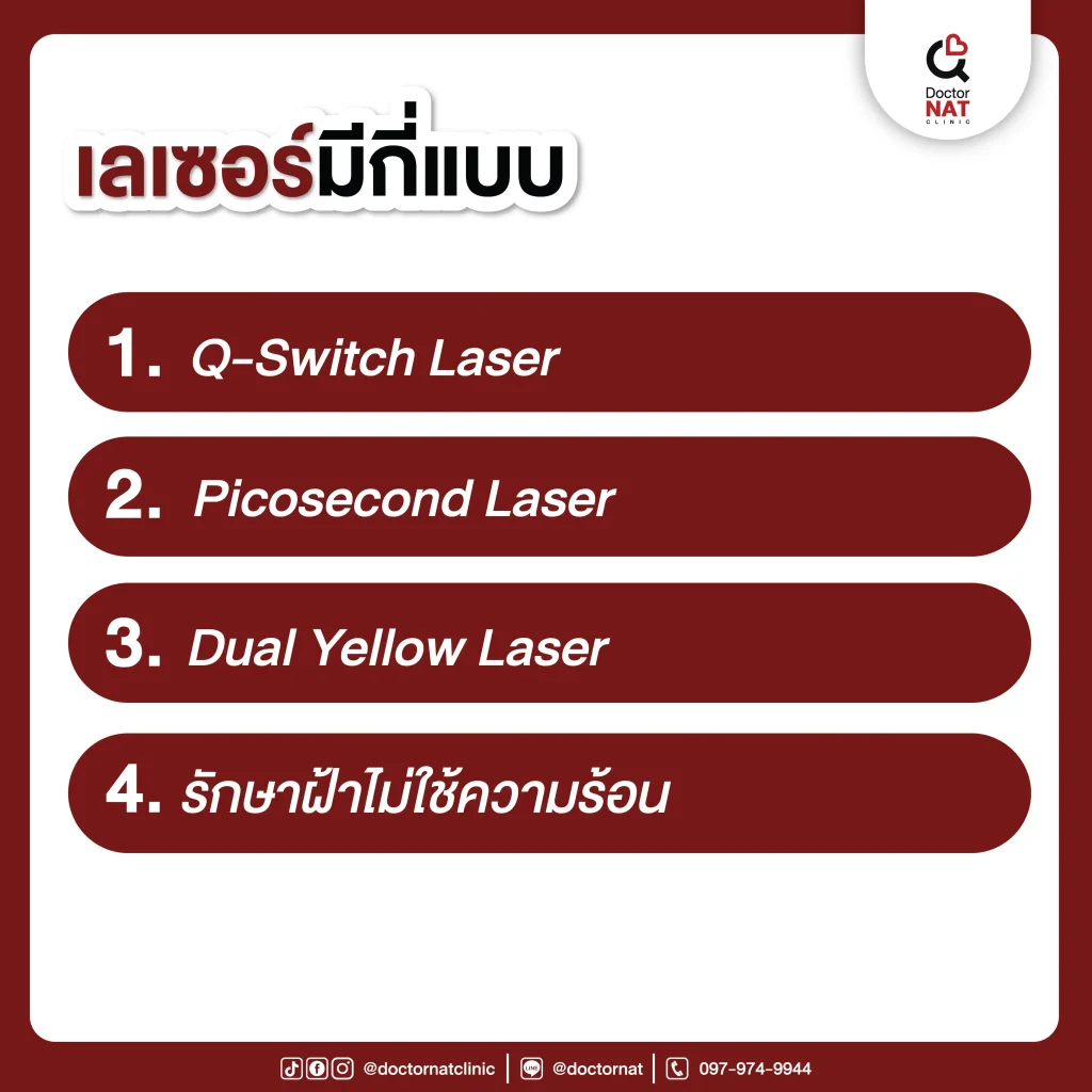 เลเซอร์ฝ้ามีกี่แบบ