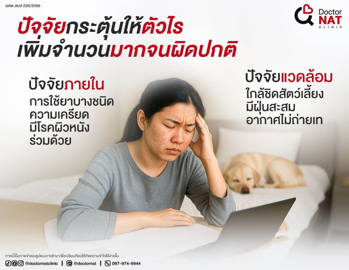 ปัจจัยกระตุ้นให้ตัวไรเพิ่มจำนวนมากจนผิดปกติ